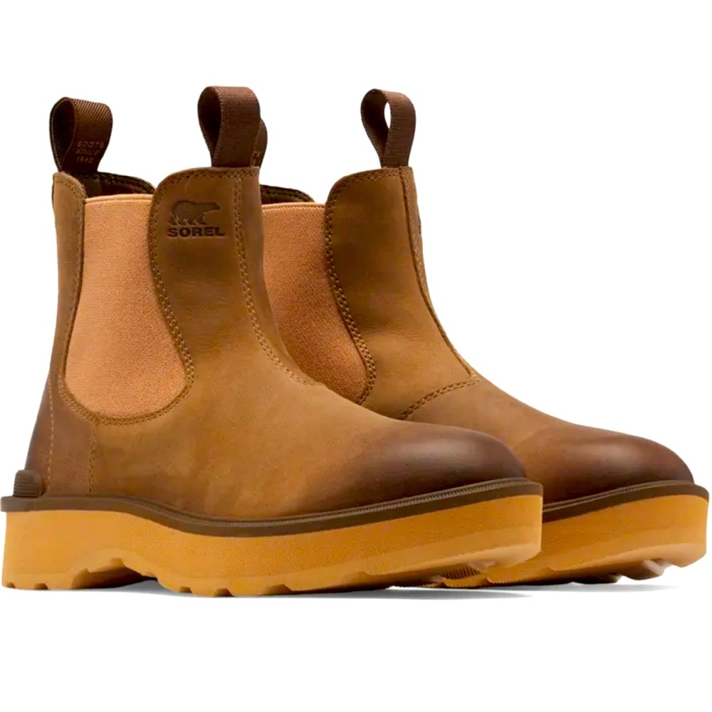 Sorel Tan Leather Ankle Booties